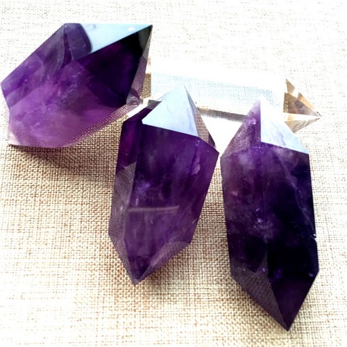 Natural purple amethyst - purple,