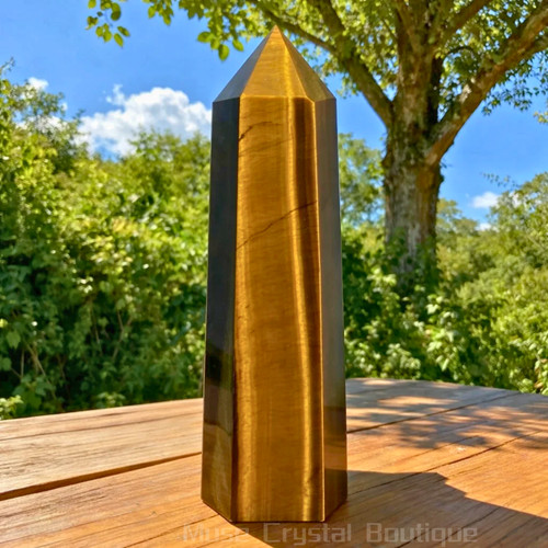 Natural tiger eye - natural, tower