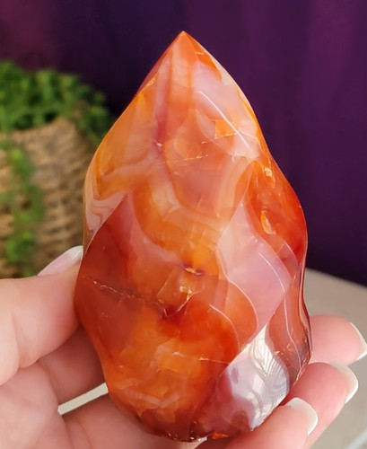 Mini natural healing - red, agate