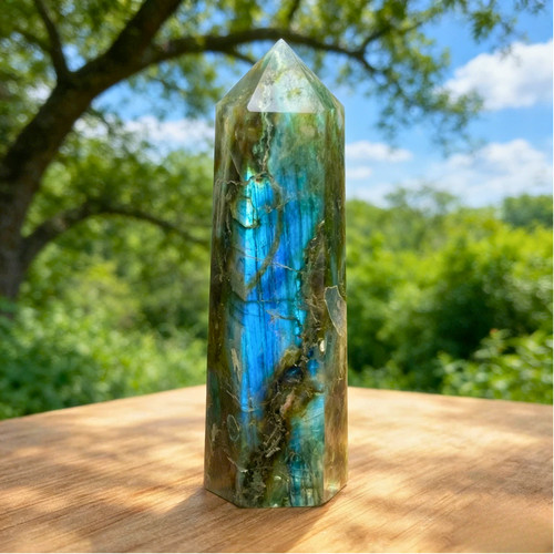 Natural labradorite stone - natural,