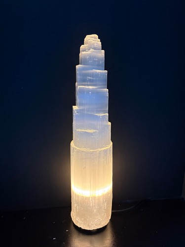 Selenite tower lamp - xl,