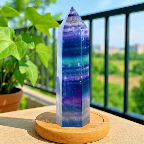 Natural rainbow fluorite - natural,
