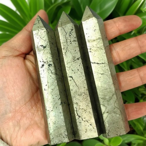 Natural pyrite crystal tower - pyrite,