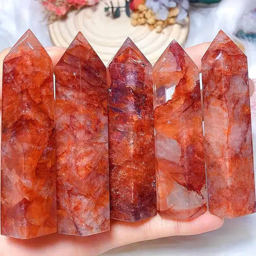Red fire crystal - obelisk, wand
