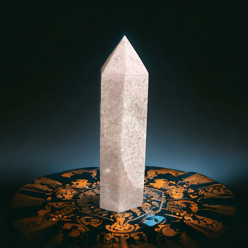 Pink opal crystal - pink,