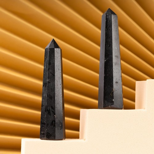 Black tourmaline crystal tower - crystal,