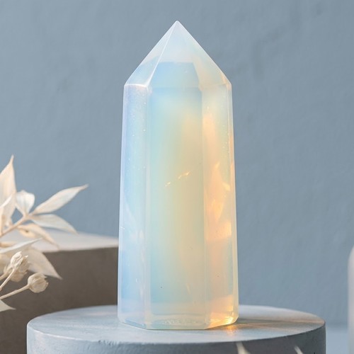 Polished opalite crystal tower - polished,